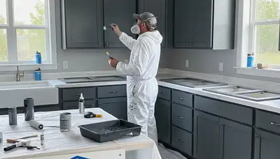 Cabinet painting in Durham, NC for durable, humidity-resistant kitchen finishes