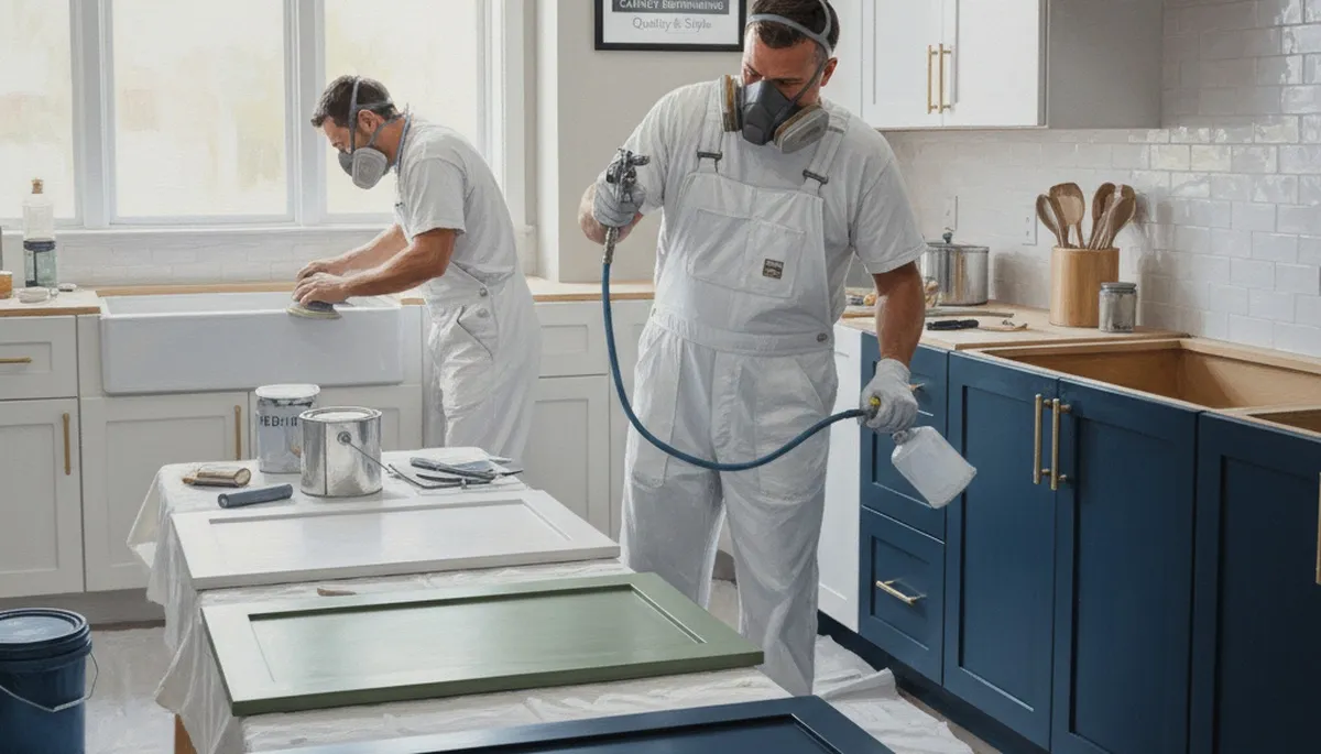 Cabinet painting service in Durham, NC for durable, humidity-resistant kitchen finishes