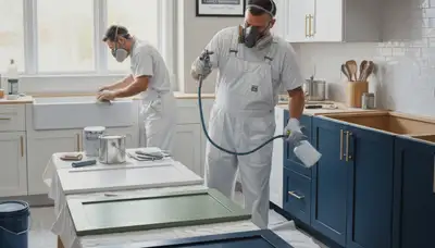 Cabinet painting service in Durham, NC for durable, humidity-resistant kitchen finishes