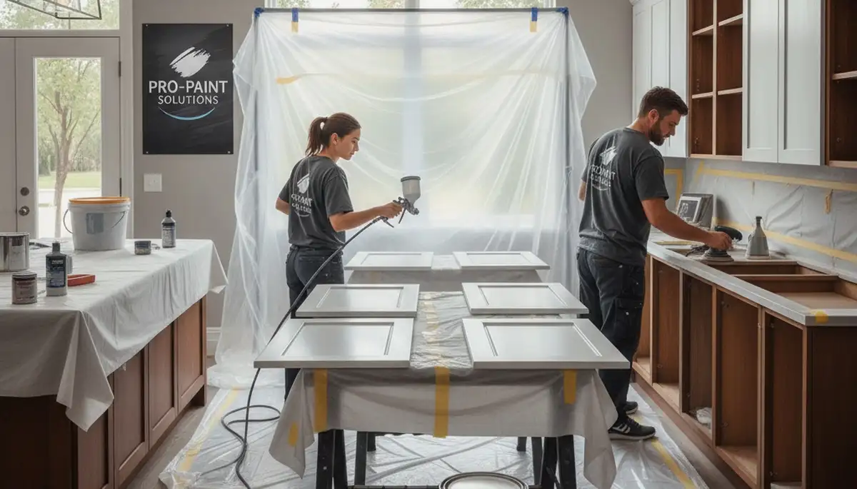 Cabinet painting in Durham, NC for durable, humidity-resistant kitchen finishes