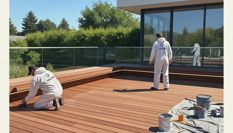 Durham, NC deck painting service for weather-resistant outdoor wood finishes