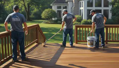 Professional deck sealing service in Durham, NC to protect wood from sun and humidity
