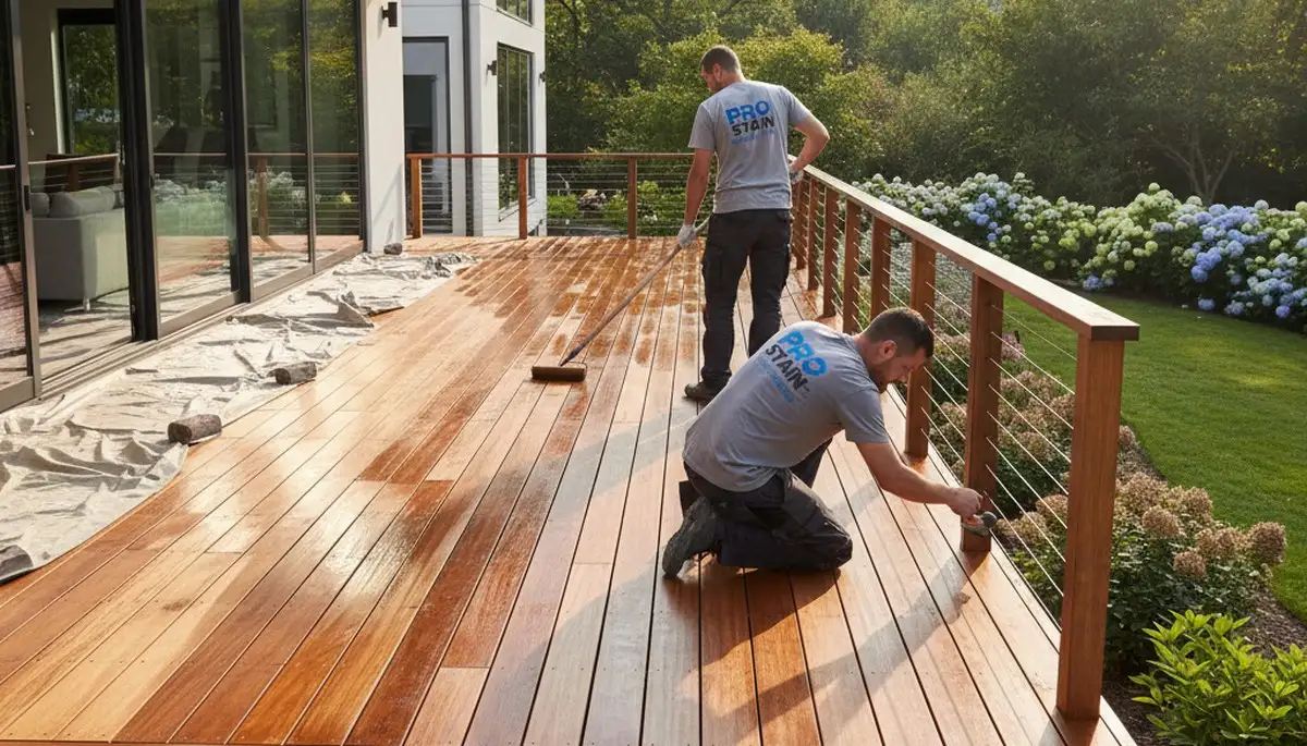 Professional deck staining service in Durham, NC for durable weather-resistant wood protection