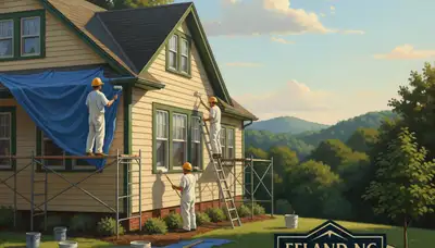 Painter team providing residential painting services in Durham, NC