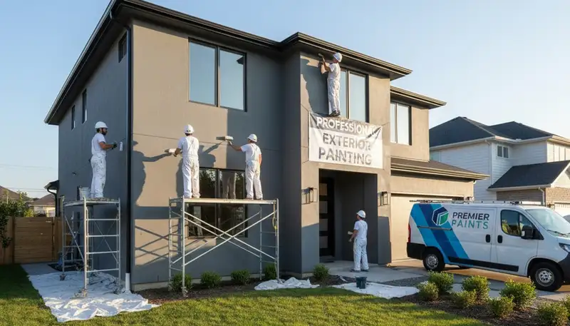 Durham, NC exterior house painting with durable weather-resistant coating for curb appeal