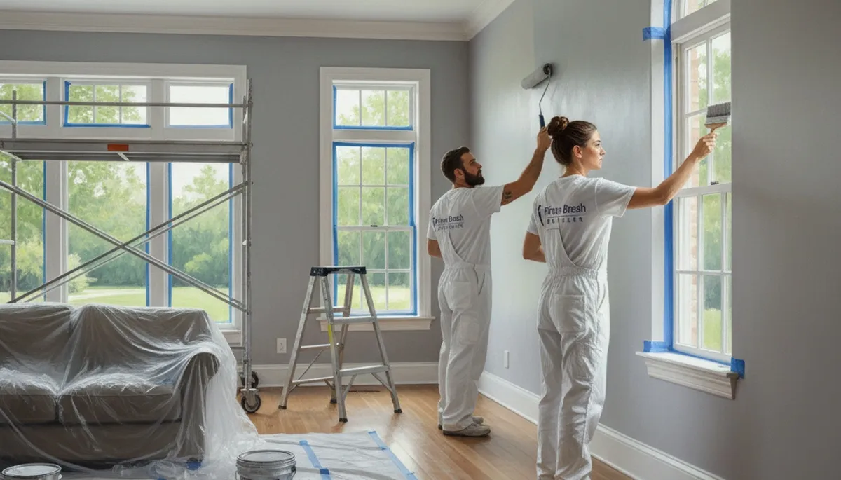 Interior house painting in Durham, NC by Durham Paint Pros for a clean, durable finish