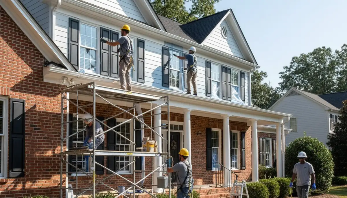 Durham, NC painting contractor logo for residential and commercial painting services