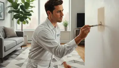 Durham, NC painters fixing paint scuffs and chips with professional touch-up services