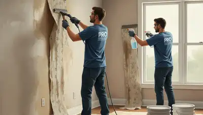 Professional wallpaper removal in Durham, NC for smooth, ready-to-paint walls